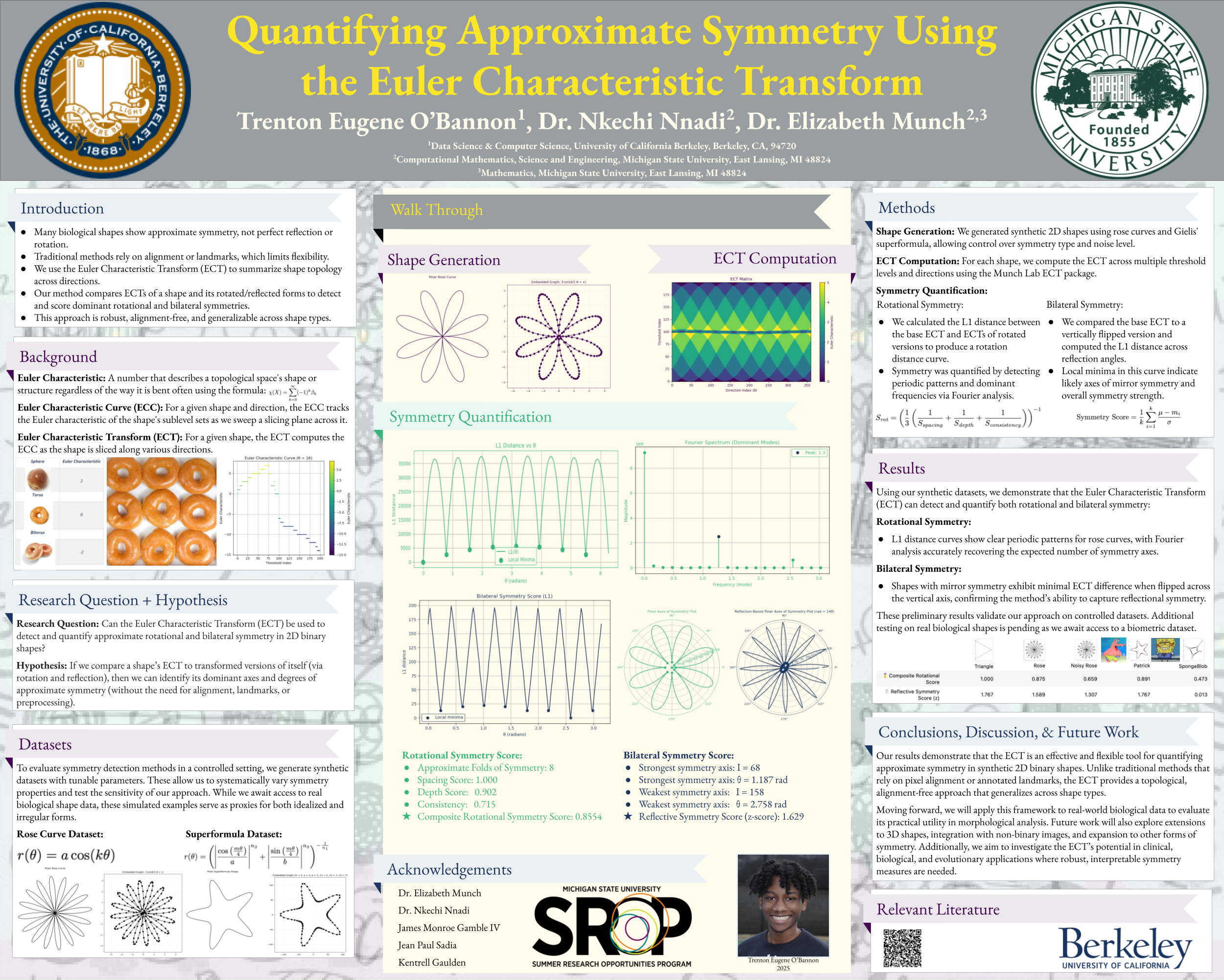 Approximate Symmetry via the ECT poster